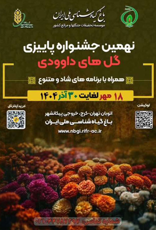نهمین جشنواره پاییزی گل‌های داوودی